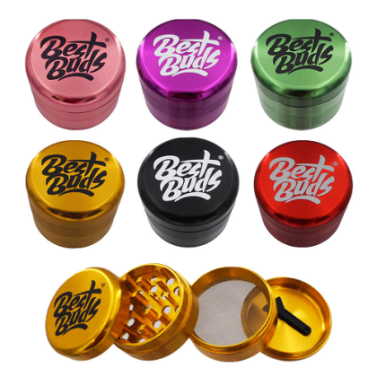 Best Buds Compact Ultra-Light Aluminium Grinder 4 Parts – 50mm